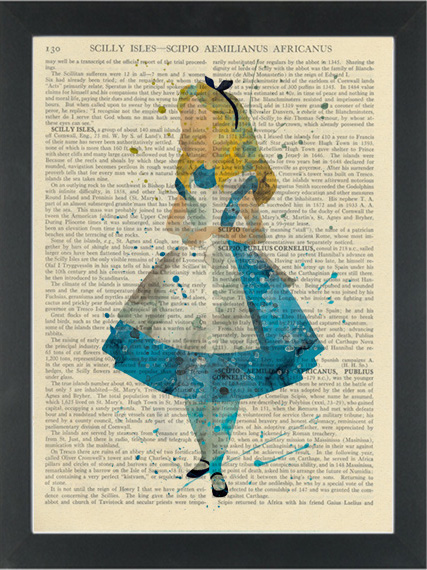 Alice in the Wonderland Dictionary Art Print | PAGE TURNER